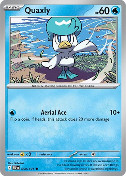 Image for Quaxly (050/191) (SV08: Surging Sparks) (SSP) - Pokemon