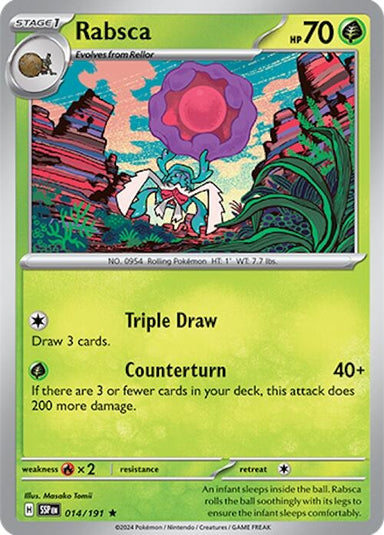 Image for Rabsca (014/191) (SV08: Surging Sparks) (SSP) - Pokemon
