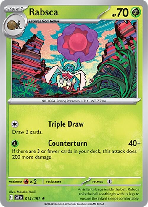 Image for Rabsca (014/191) (SV08: Surging Sparks) (SSP) - Pokemon