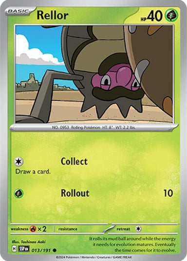 Image for Rellor (013/191) (SV08: Surging Sparks) (SSP) - Pokemon