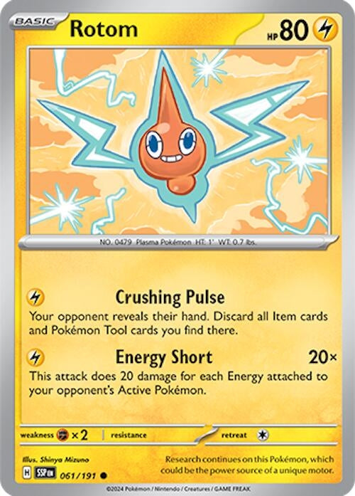 Image for Rotom (061/191) (SV08: Surging Sparks) (SSP) - Pokemon