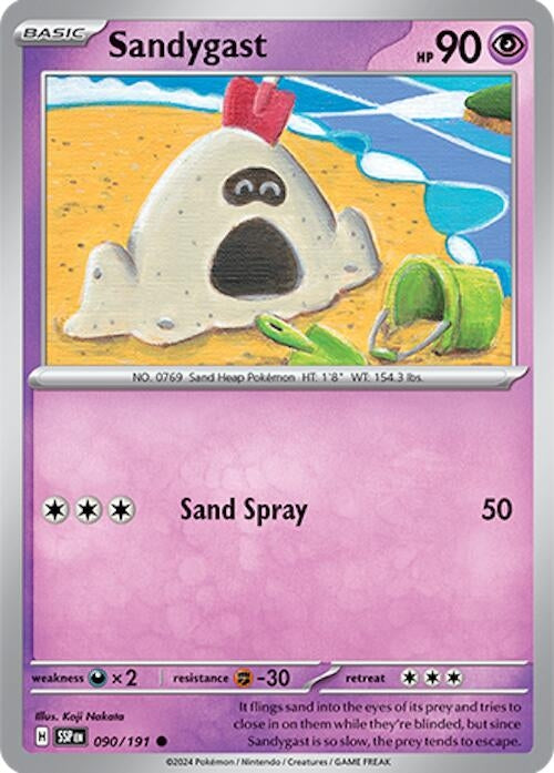 Image for Sandygast (090/191) (SV08: Surging Sparks) (SSP) - Pokemon