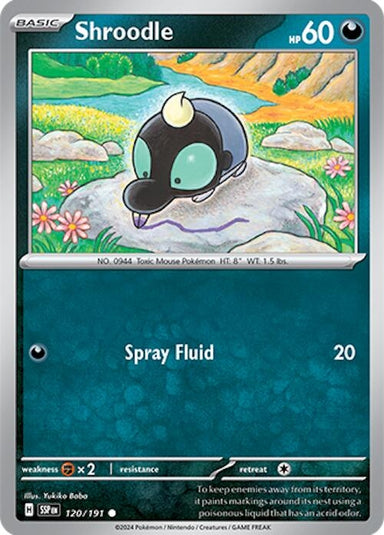 Image for Shroodle (120/191) (SV08: Surging Sparks) (SSP) - Pokemon