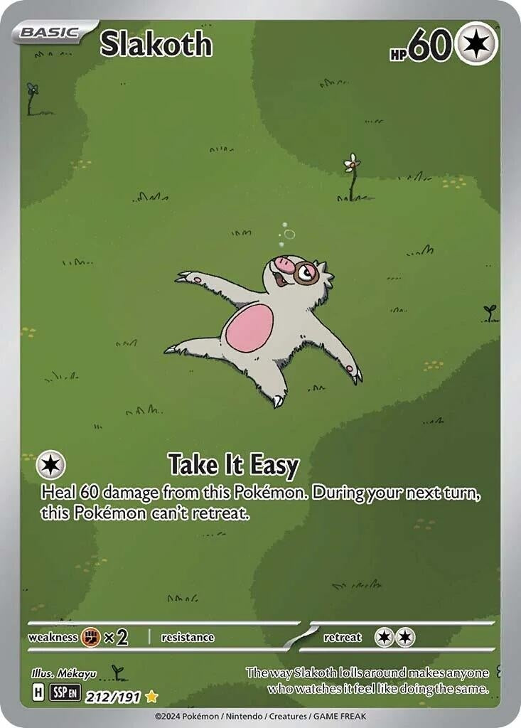 Image for Slakoth (212/191) (SSP) - Pokemon