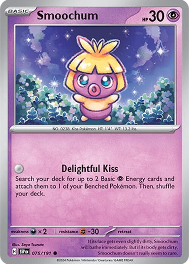 Image for Smoochum (075/191) (SV08: Surging Sparks) (SSP) - Pokemon