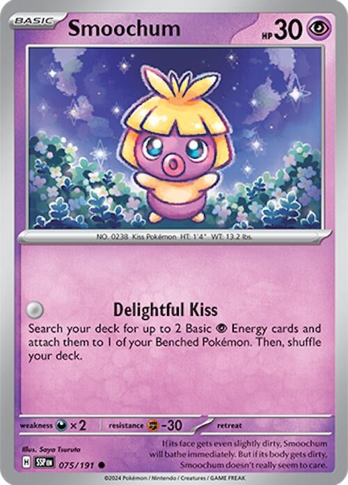 Image for Smoochum (075/191) (SV08: Surging Sparks) (SSP) - Pokemon