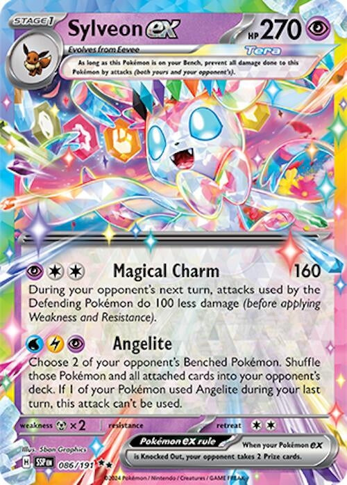Image for Sylveon ex (086/191) (SV08: Surging Sparks) (SSP) - Pokemon