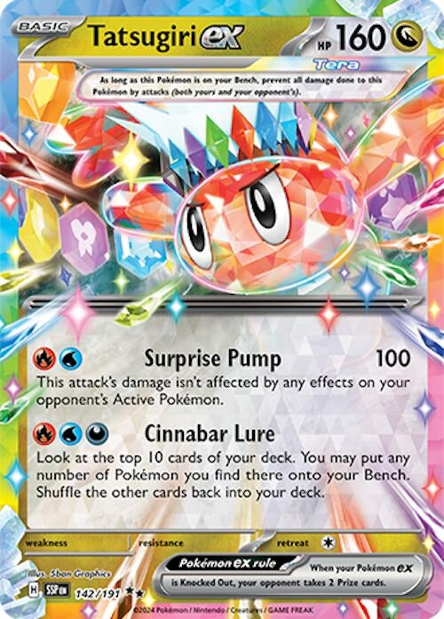 Image for Tatsugiri ex (142/191) (SV08: Surging Sparks) (SSP) - Pokemon