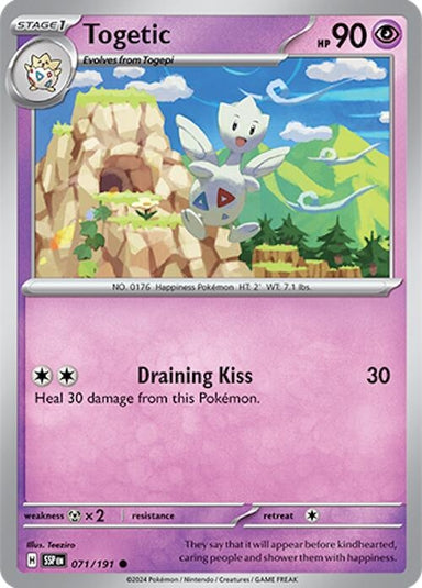 Image for Togetic (071/191) (SV08: Surging Sparks) (SSP) - Pokemon