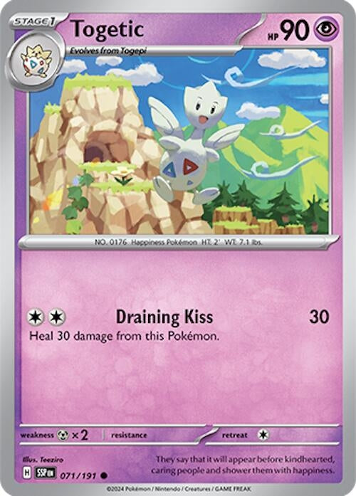 Image for Togetic (071/191) (SV08: Surging Sparks) (SSP) - Pokemon