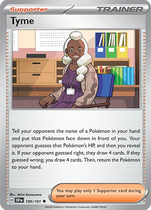 Image for Tyme (190/191) (SV08: Surging Sparks) (SSP) - Pokemon