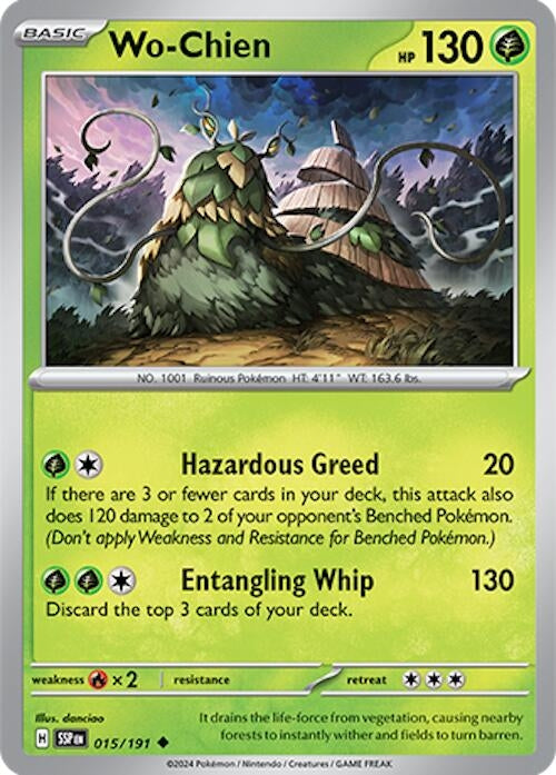 Image for Wo-Chien (015/191) (SV08: Surging Sparks) (SSP) - Pokemon