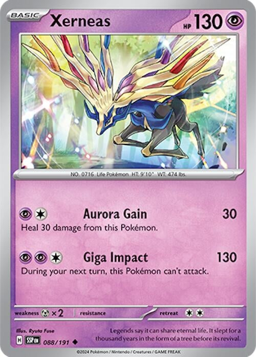 Image for Xerneas (088/191) (SV08: Surging Sparks) (SSP) - Pokemon