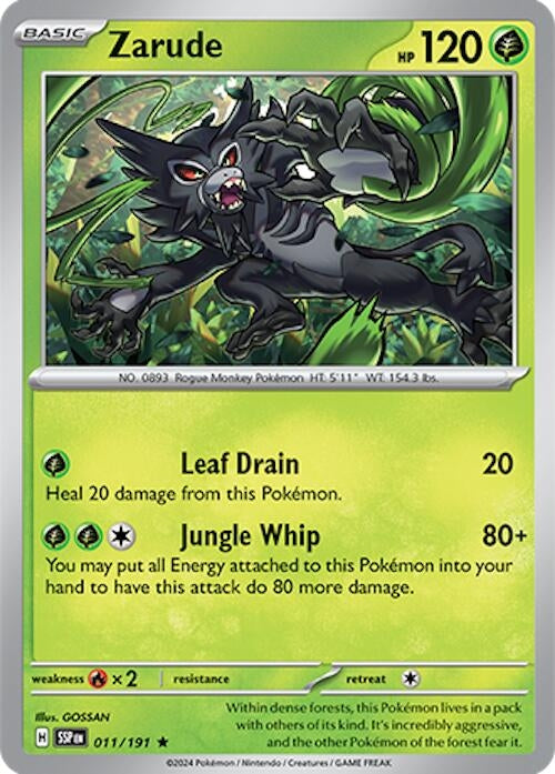Image for Zarude (011/191) (SV08: Surging Sparks) (SSP) - Pokemon