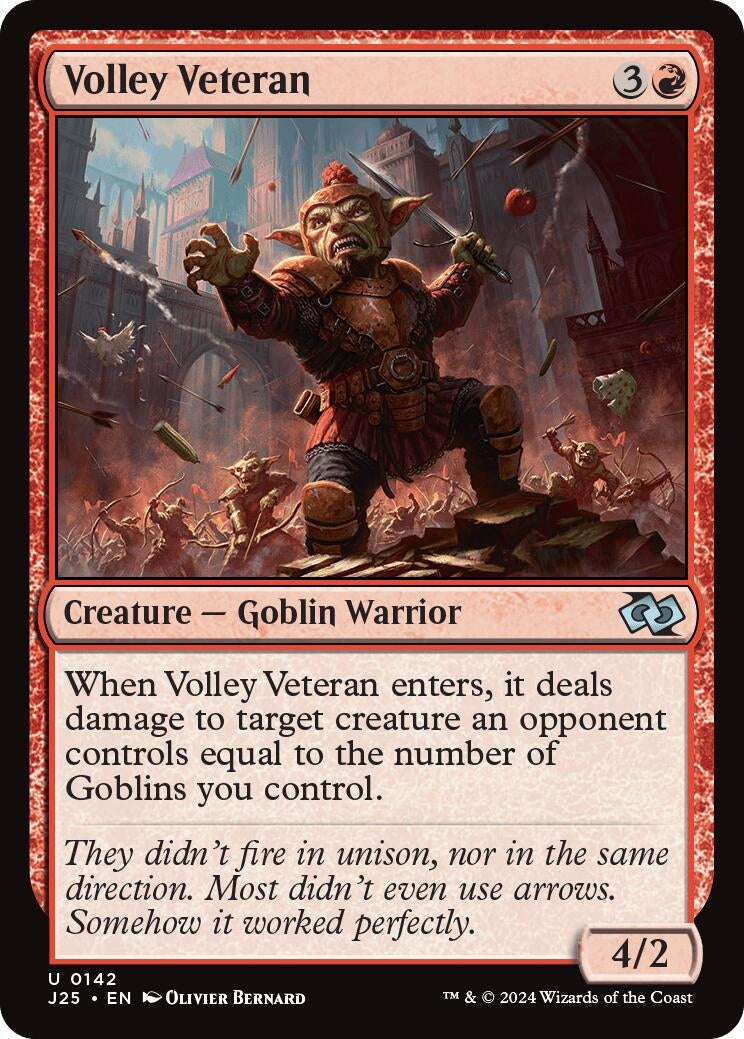 Image for Volley Veteran (142) (Foundations Jumpstart) (J25) - Magic: The Gathering