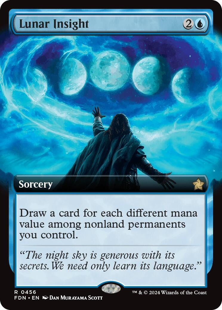 Image for Lunar Insight (Extended Art) (456) (Foundations) - Magic: The Gathering