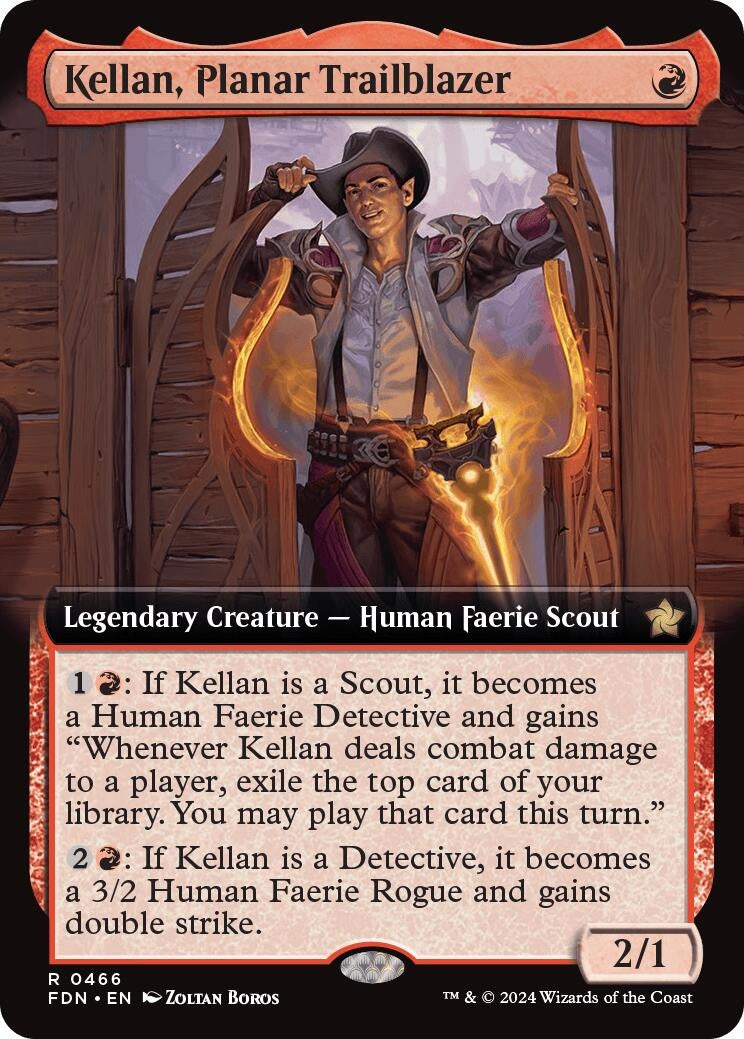 Image for Kellan, Planar Trailblazer (Extended Art) (466) (Foundations) - Magic: The Gathering