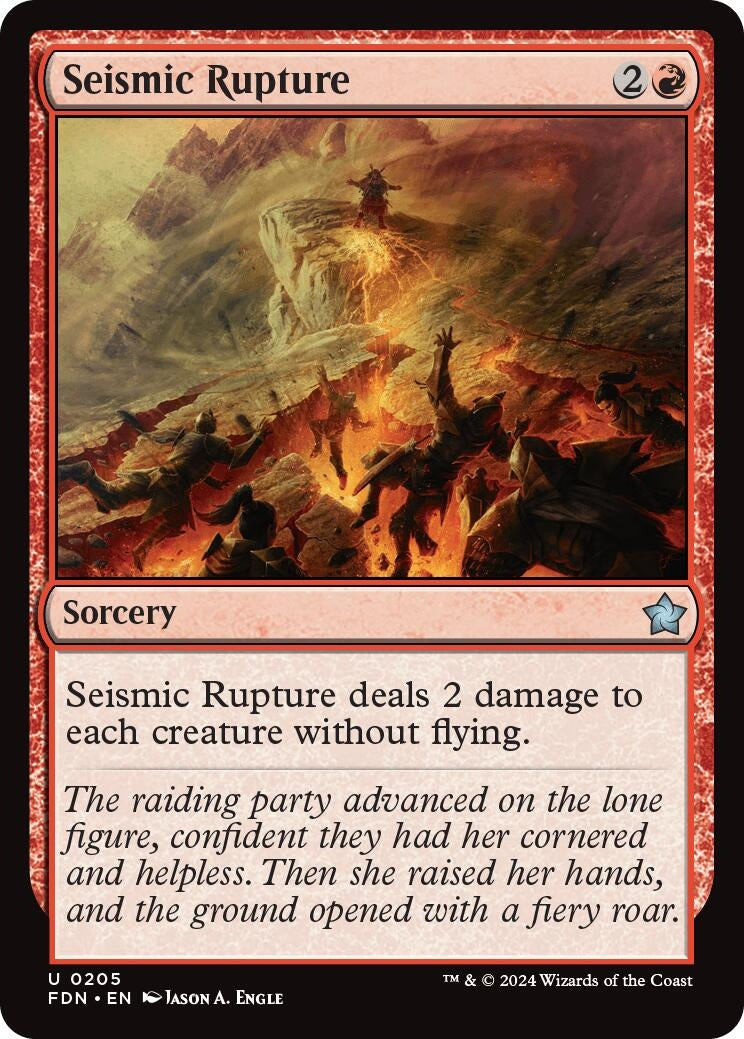 Image for Seismic Rupture (205) (Foundations) - Magic: The Gathering