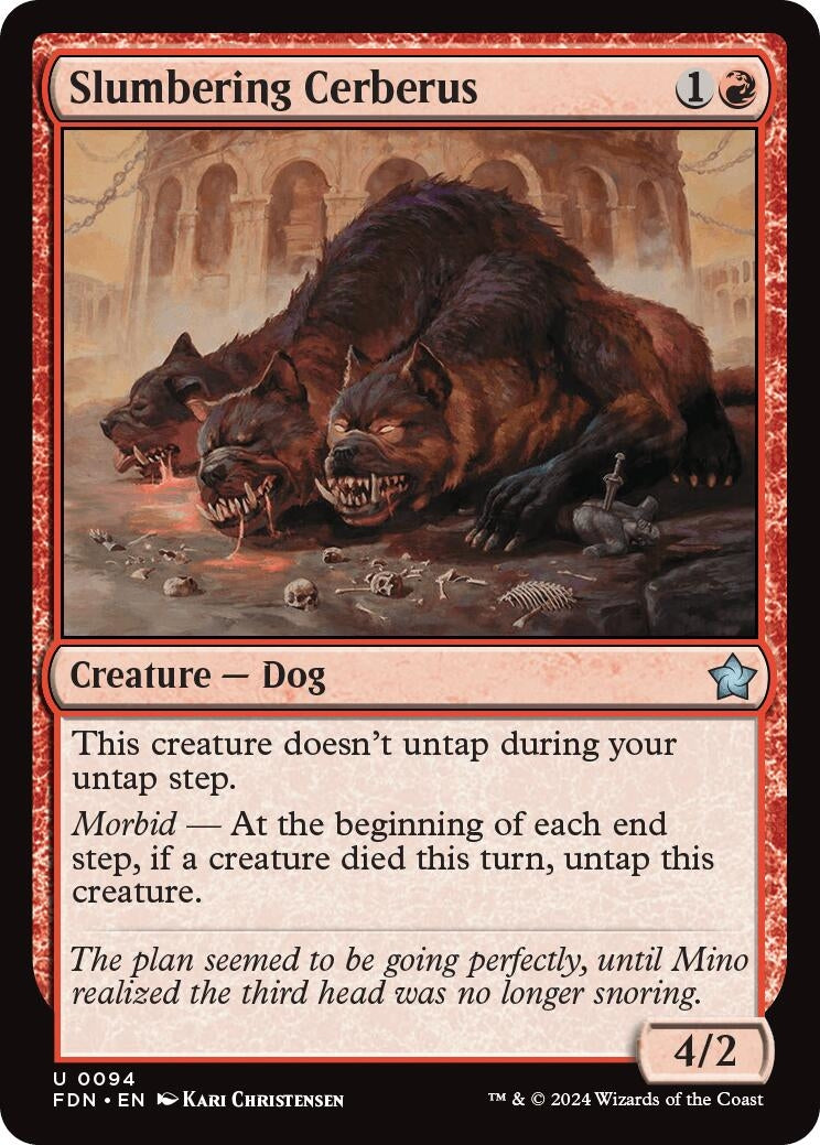 Image for Slumbering Cerberus (94) (Foundations) - Magic: The Gathering