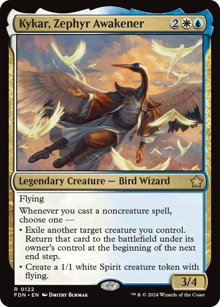 Image for Kykar, Zephyr Awakener (122) (Foundations) - Magic: The Gathering