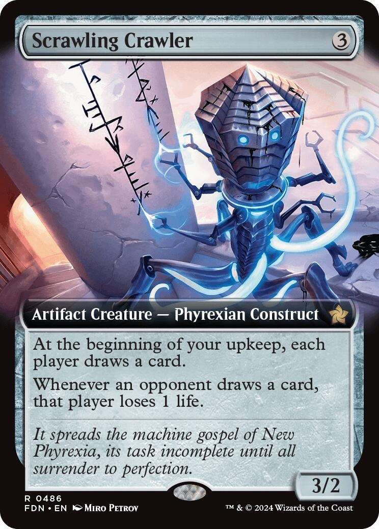 Image for Scrawling Crawler (Extended Art) (486) (Foundations) - Magic: The Gathering