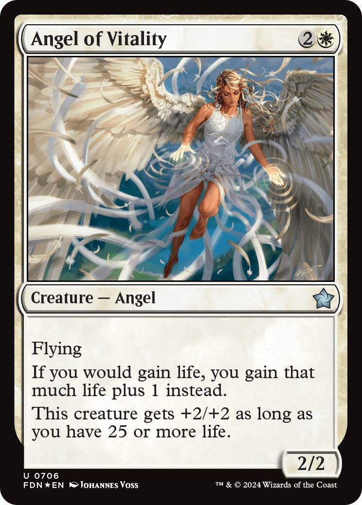 Image for Angel of Vitality (706) (Foundations) - Magic: The Gathering