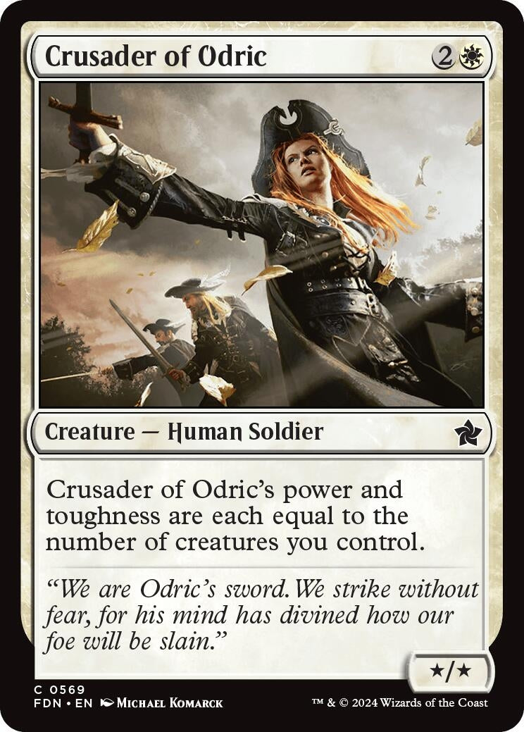 Image for Crusader of Odric (569) (Foundations) - Magic: The Gathering