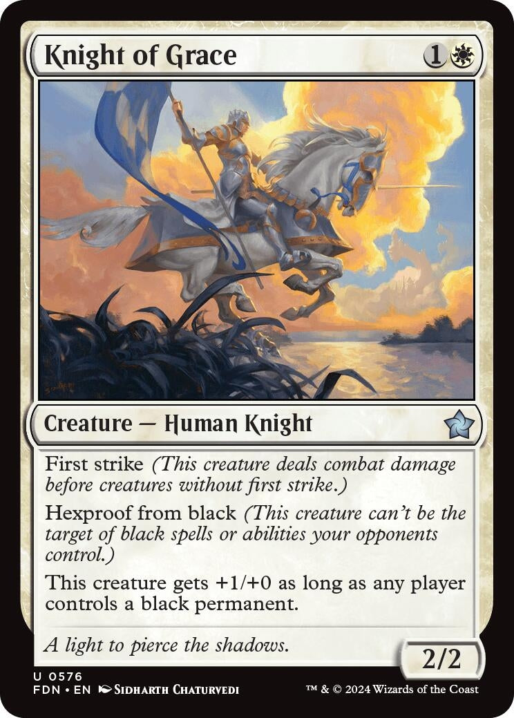 Image for Knight of Grace (576) (Foundations) - Magic: The Gathering