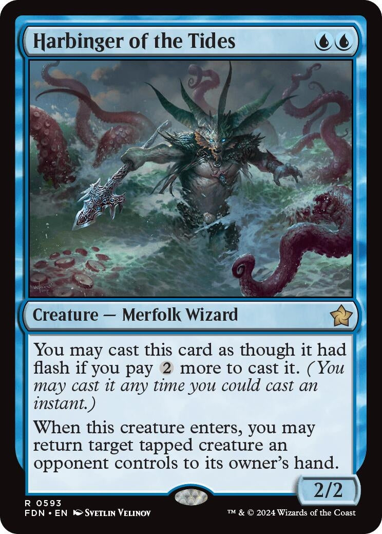 Image for Harbinger of the Tides (593) (Foundations) - Magic: The Gathering