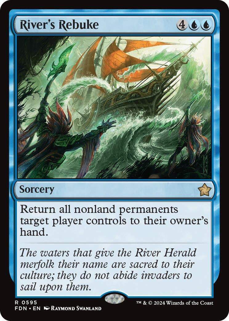 Image for River's Rebuke (595) (Foundations) - Magic: The Gathering