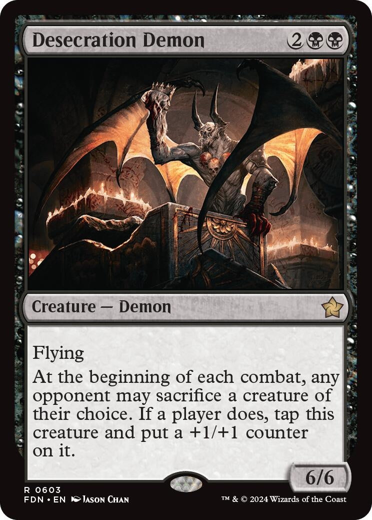 Image for Desecration Demon (603) (Foundations) - Magic: The Gathering