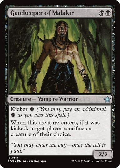 Image for Gatekeeper of Malakir (713) (Foundations) - Magic: The Gathering