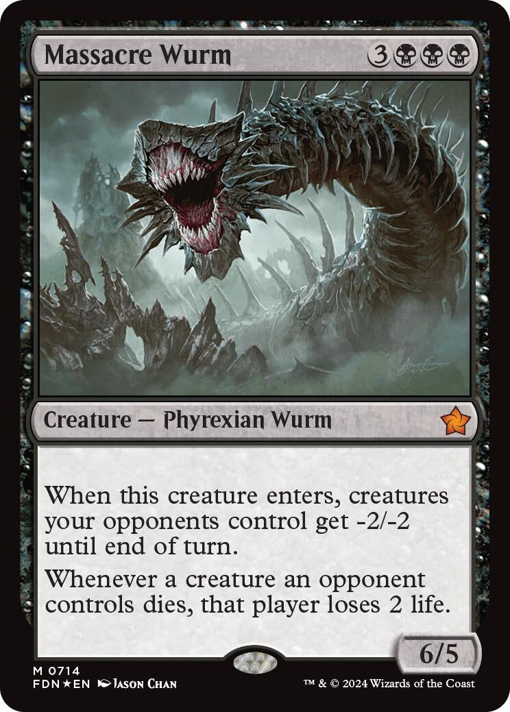 Image for Massacre Wurm (714) (Foundations) - Magic: The Gathering