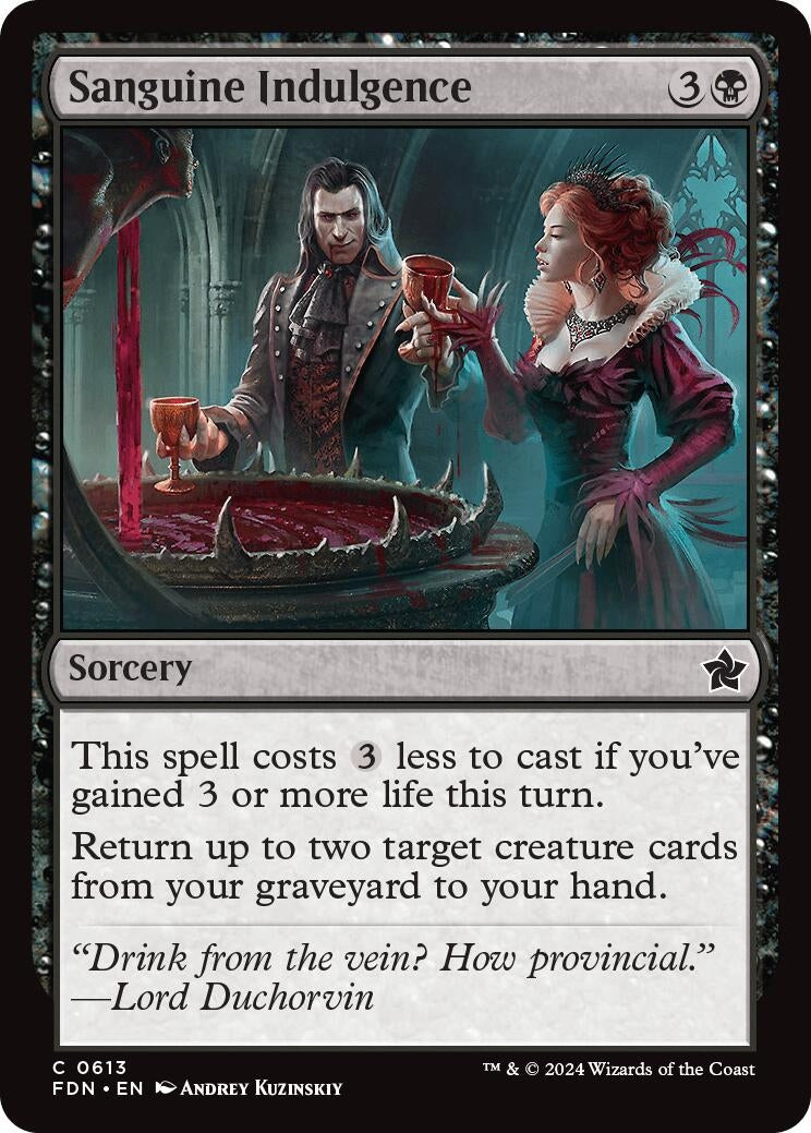 Image for Sanguine Indulgence (613) (Foundations) - Magic: The Gathering