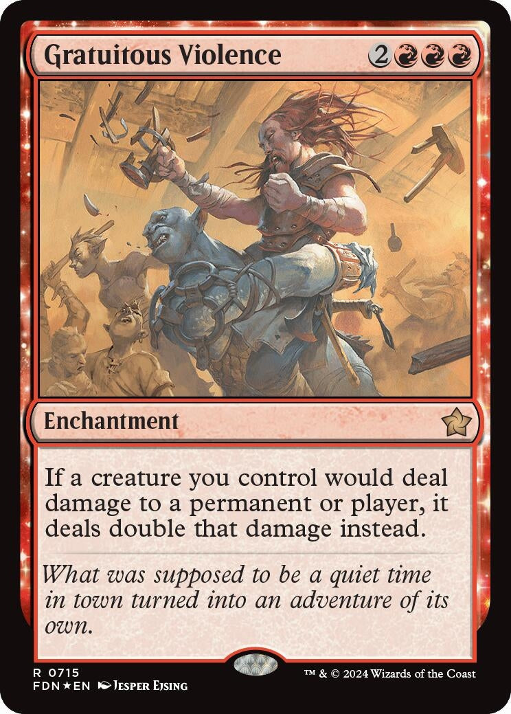 Image for Gratuitous Violence (715) (Foundations) - Magic: The Gathering