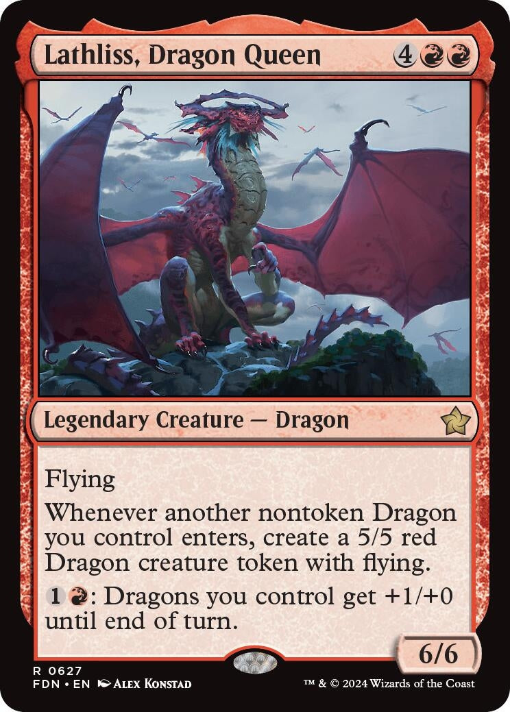 Image for Lathliss, Dragon Queen (627) (Foundations) - Magic: The Gathering