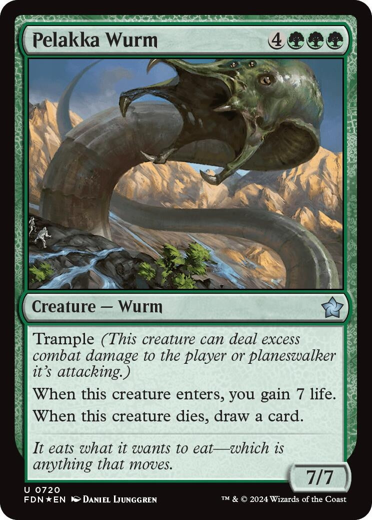 Image for Pelakka Wurm (720) (Foundations) - Magic: The Gathering