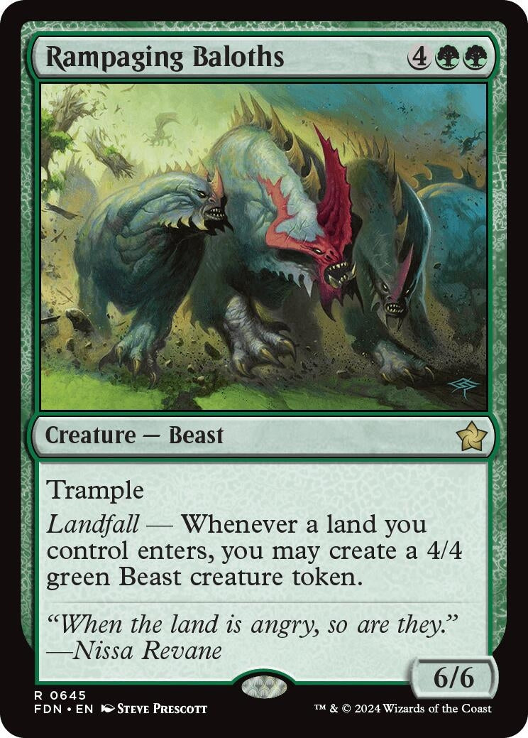 Image for Rampaging Baloths (645) (Foundations) - Magic: The Gathering