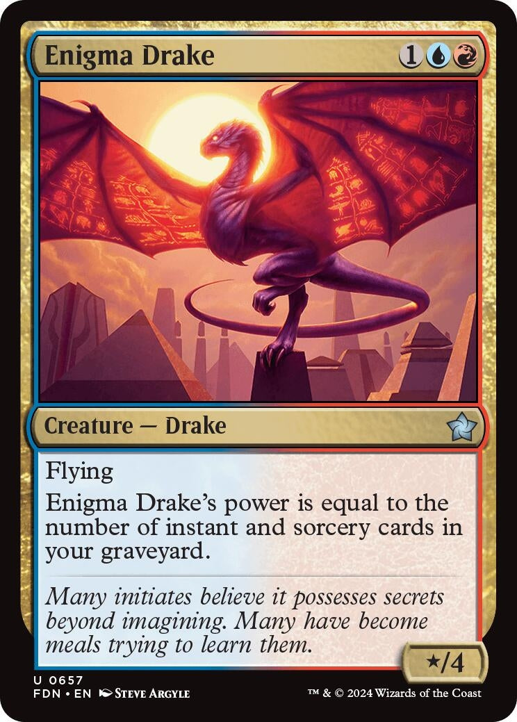 Image for Enigma Drake (657) (Foundations) - Magic: The Gathering