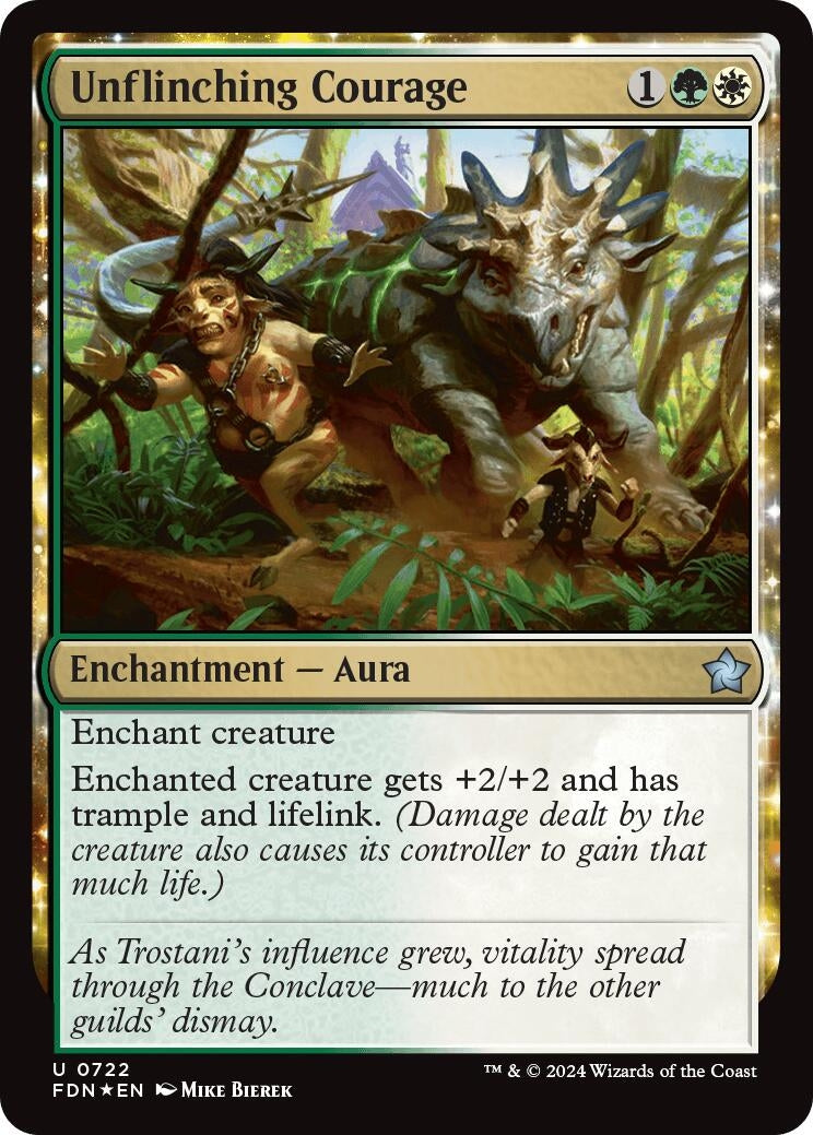 Image for Unflinching Courage (722) (Foundations) - Magic: The Gathering