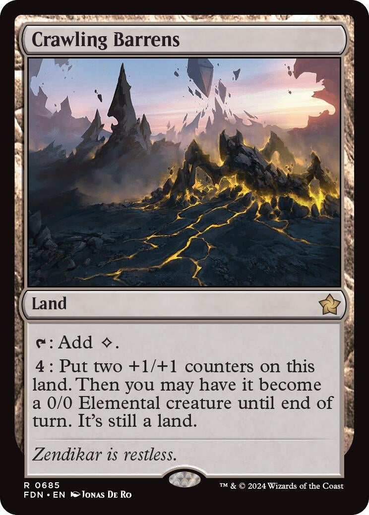 Image for Crawling Barrens (685) (Foundations) - Magic: The Gathering