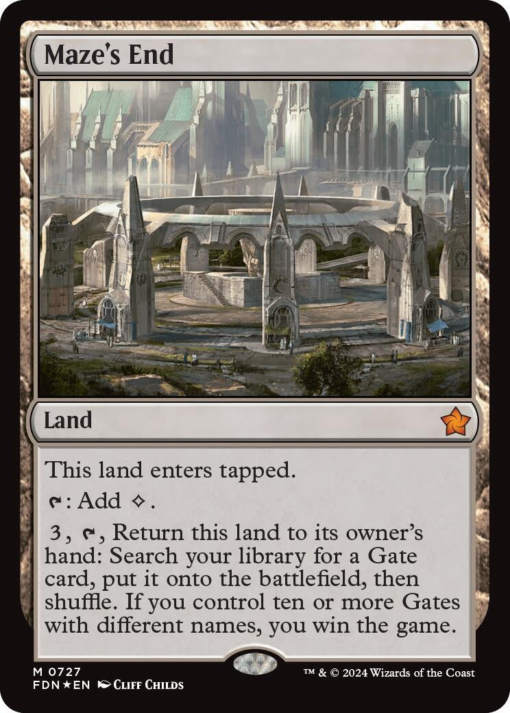 Image for Maze's End (727) (Foundations) - Magic: The Gathering