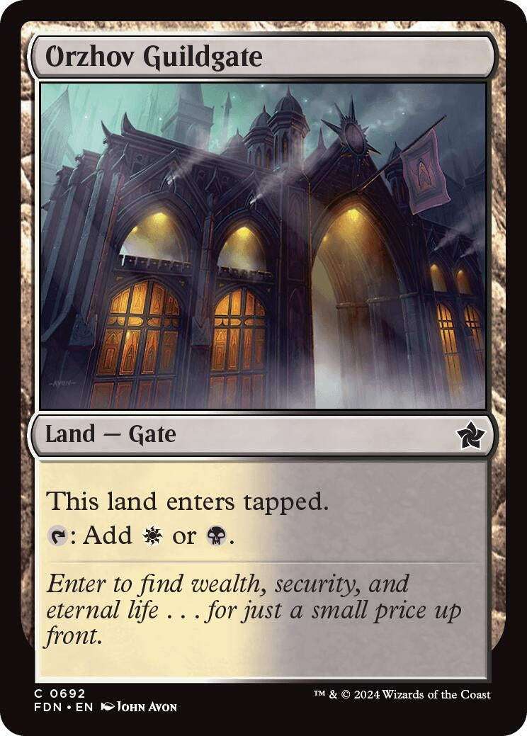 Image for Orzhov Guildgate (692) (Foundations) - Magic: The Gathering