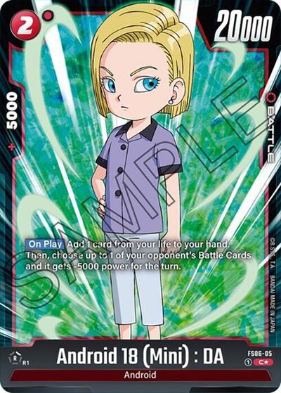 Android 18 (Mini) : DA (Bonus Pack Alternate Art) FS06-05