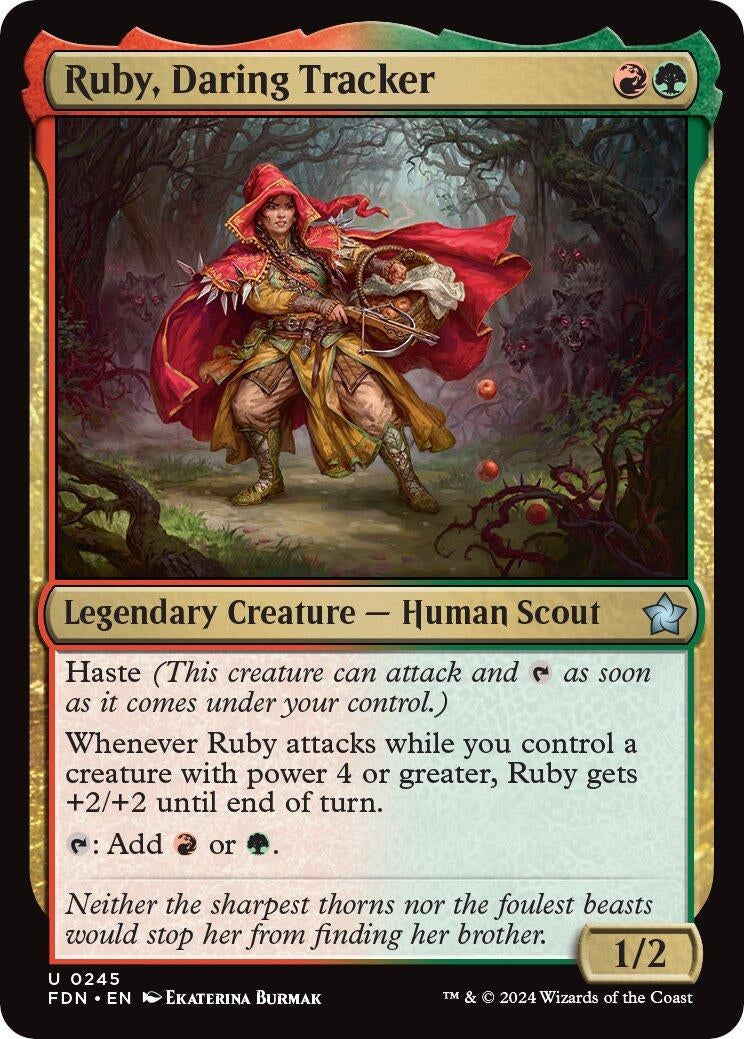 Image for Ruby, Daring Tracker (245) (Foundations) - Magic: The Gathering