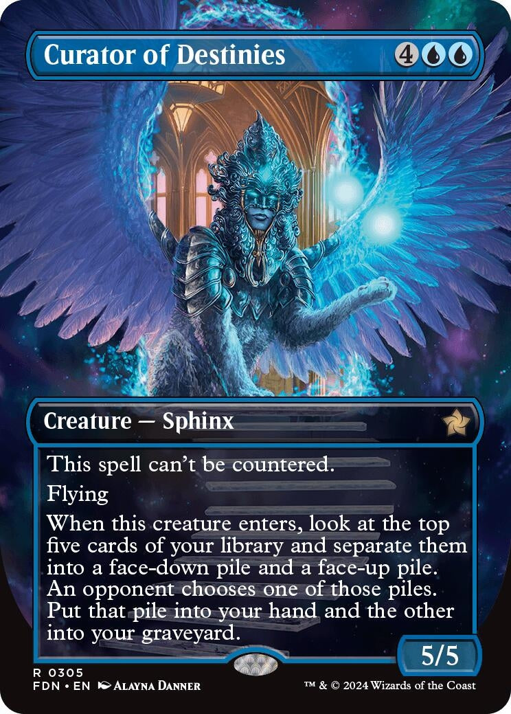 Image for Curator of Destinies (Borderless) (305) (Foundations) - Magic: The Gathering