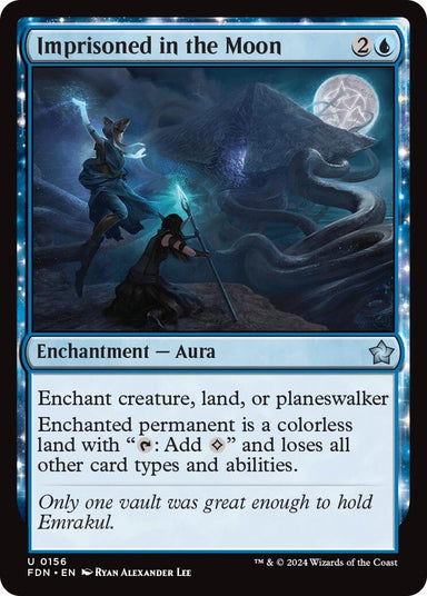 Image for Imprisoned in the Moon (156) (Foundations) - Magic: The Gathering