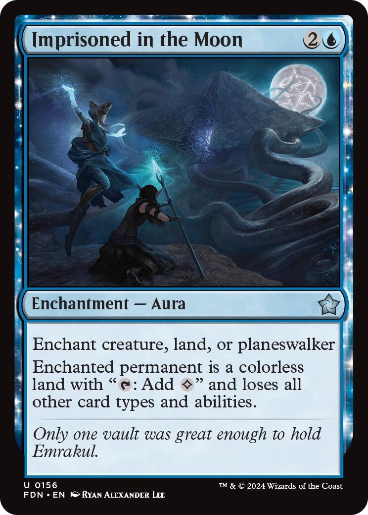 Image for Imprisoned in the Moon (156) (Foundations) - Magic: The Gathering