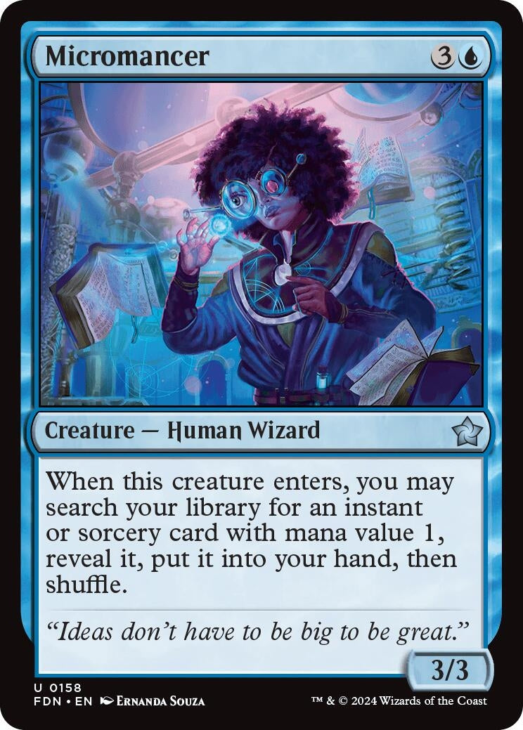 Image for Micromancer (158) (Foundations) - Magic: The Gathering