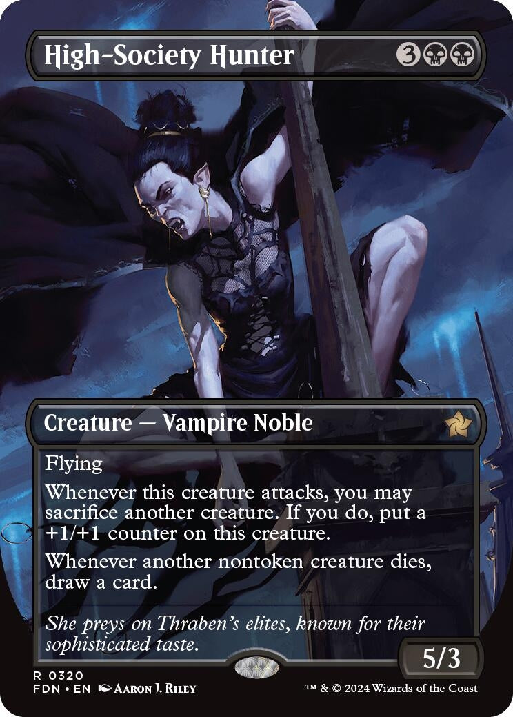 Image for High-Society Hunter (Borderless) (320) (Foundations) - Magic: The Gathering